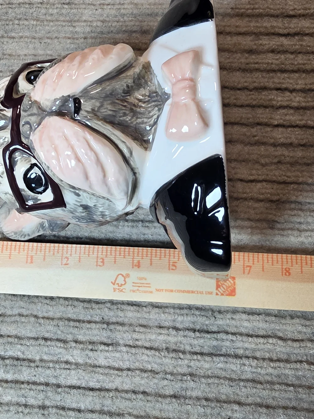 West Elm Planter Dapper French Bulldog Studious Glasses Whimsy Planter